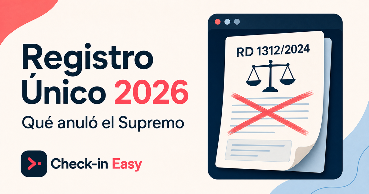 Documento del Registro Único de Arrendamientos revisado por una resolución del Tribunal Supremo
